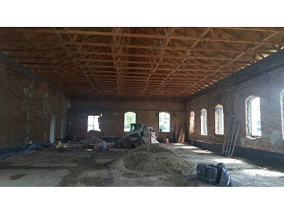 Příprava pro rekonstrukci vnitřní části budovy